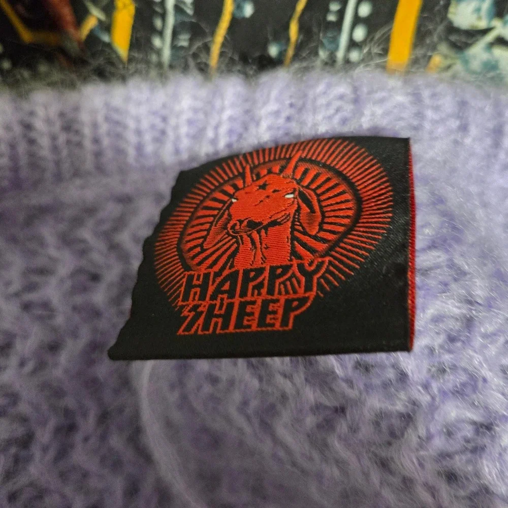 Happy Sheep Lavender Mohair Extra Fine Merino Wool V-Neck Sweater Italy Large‎ - Picture 10 of 10